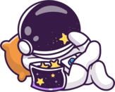 Cute astronaut illustration